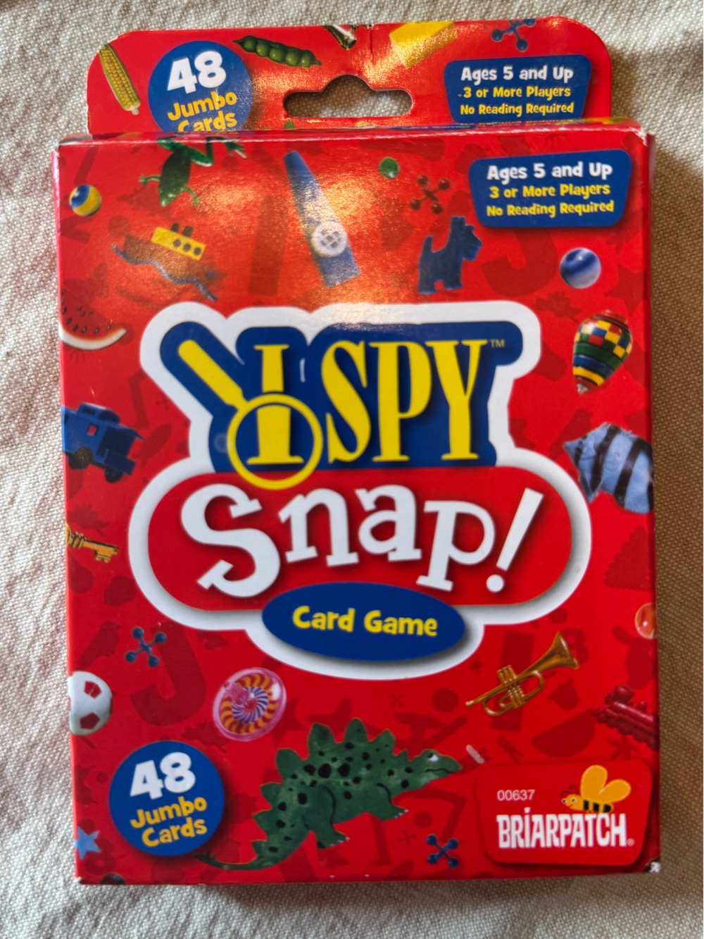 Hasbro I SPY Snap! Card Game - Red with Blue and Yellow Accents